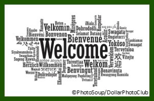 Welcome Tag Cloud in vector format